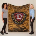 Gelbe Backsteinmauer der SG Dynamo Dresden Fleecedecke – Decke