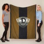 SG Dynamo Dresden gelber Punkt Metall Fleecedecke – Decke