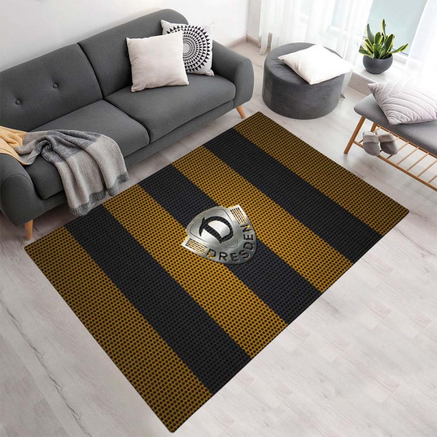 SG Dynamo Dresden gelber Punkt Metall Teppich – Bild 2