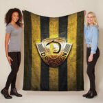 SG Dynamo Dresden gelbmetallic Hintergrund Fleecedecke – Decke