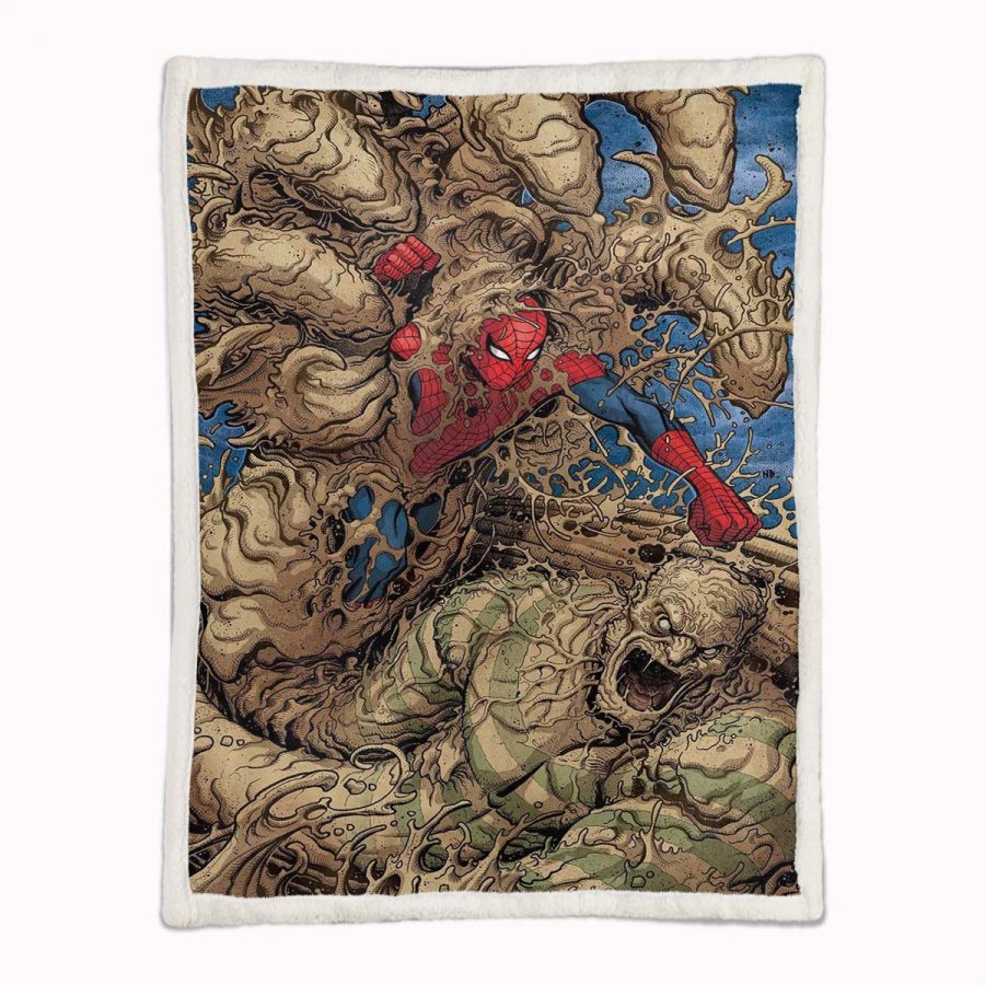 Spiderman und Sandman Decke - Fleecedecke – Bild 2