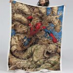 Spiderman und Sandman Decke – Fleecedecke