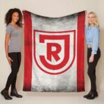 SSV Jahn Regensburg rot weiß Fleecedecke – Decke