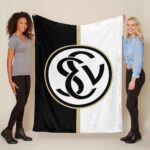 SV 07 Elversberg schwarzer Hintergrund sve03 Fleecedecke – Decke