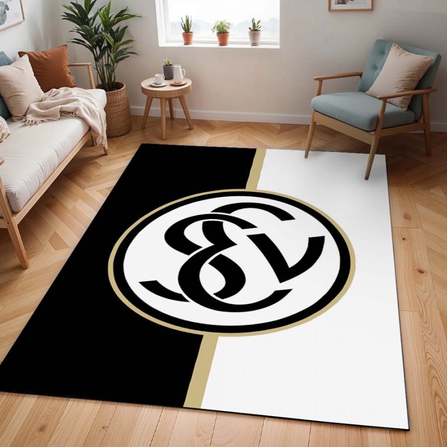SV 07 Elversberg schwarzer Hintergrund sve03 Teppich – Bild 2