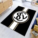 SV 07 Elversberg schwarzer Hintergrund sve04 Teppich