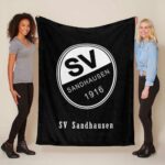 SV Sandhausen schwarzer Hintergrund 03 Fleecedecke – Decke