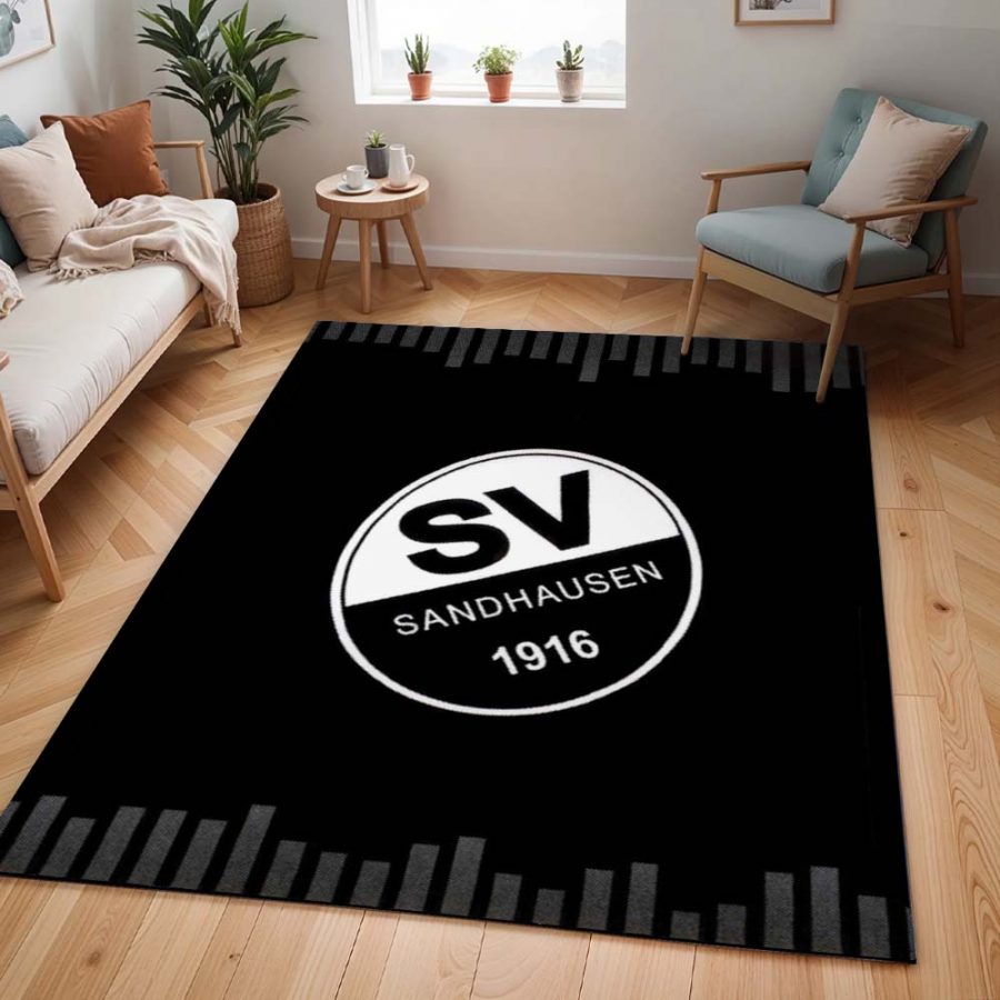 SV Sandhausen schwarz weiß 02 Teppich – Bild 2