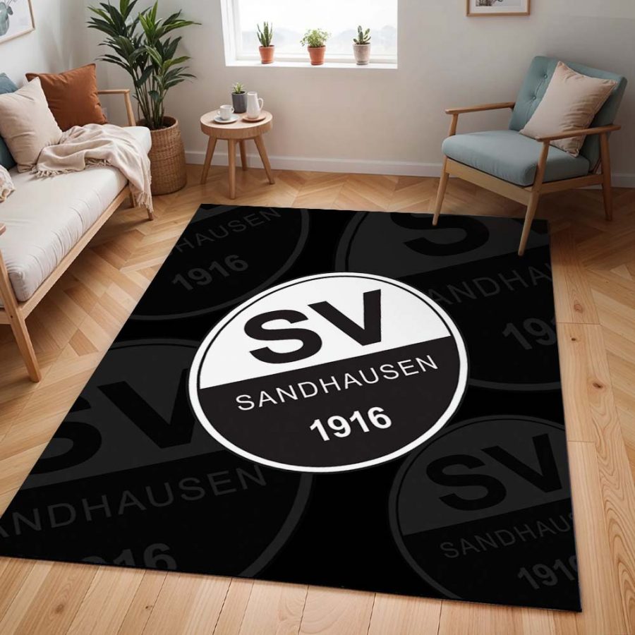 SV Sandhausen schwarz weiß 03 Teppich – Bild 2