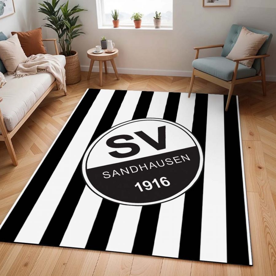 SV Sandhausen schwarz weiß 04 Teppich – Bild 2