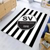 SV Sandhausen schwarz weiß 04 Teppich