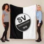 SV Sandhausen schwarz weiß 05 Fleecedecke – Decke