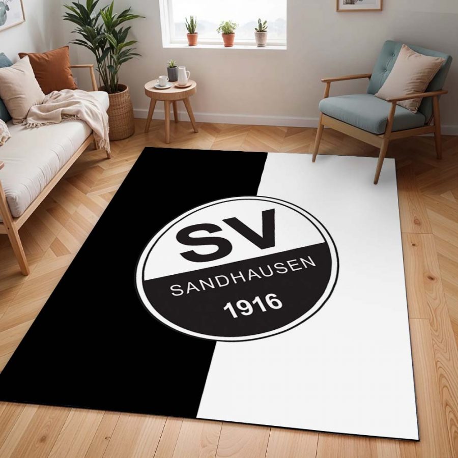 SV Sandhausen schwarz weiß 05 Teppich – Bild 2