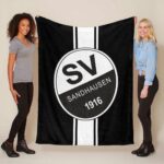 SV Sandhausen schwarz weiß 06 Fleecedecke – Decke
