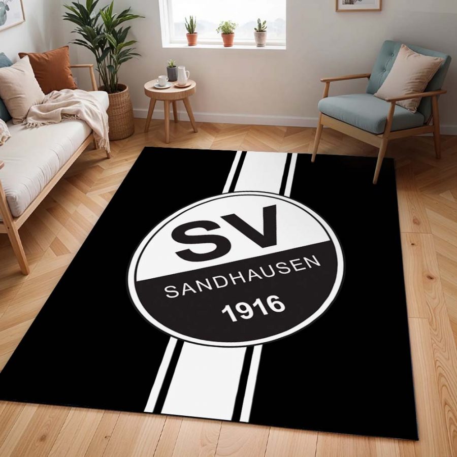 SV Sandhausen schwarz weiß 06 Teppich – Bild 2