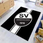 SV Sandhausen schwarz weiß 06 Teppich