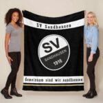 SV Sandhausen schwarz weiß 07 Fleecedecke – Decke