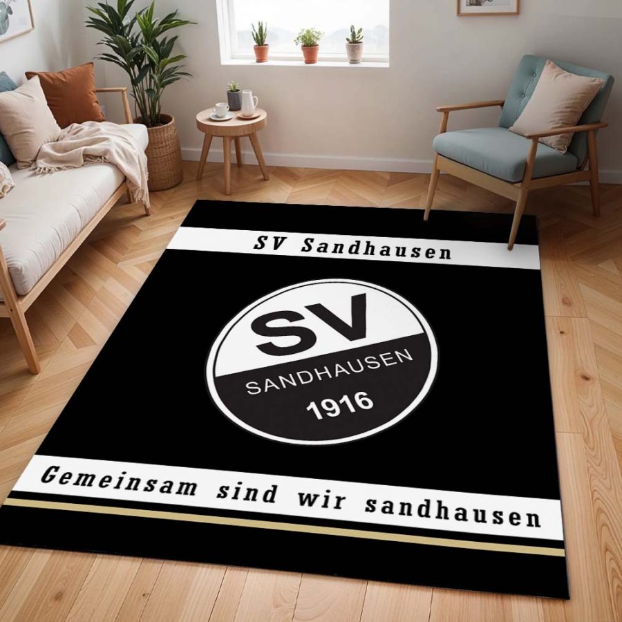 SV Sandhausen schwarz weiß 07 Teppich – Bild 2