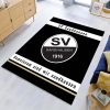 SV Sandhausen schwarz weiß 07 Teppich