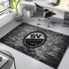 SV Sandhausen schwarz weiße Ziegelwand Teppich