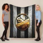 SV Sandhausen Schwarz Weiß Metall Fleecedecke – Decke