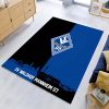 SV Waldhof Mannheim 07 schwarz blauer Hintergrund SVW 02 Teppich