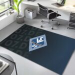 SV Waldhof Mannheim 07 schwarz blauer Hintergrund SVW 03 Teppich