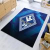 SV Waldhof Mannheim 07 schwarz blauer Hintergrund SVW 04 Teppich