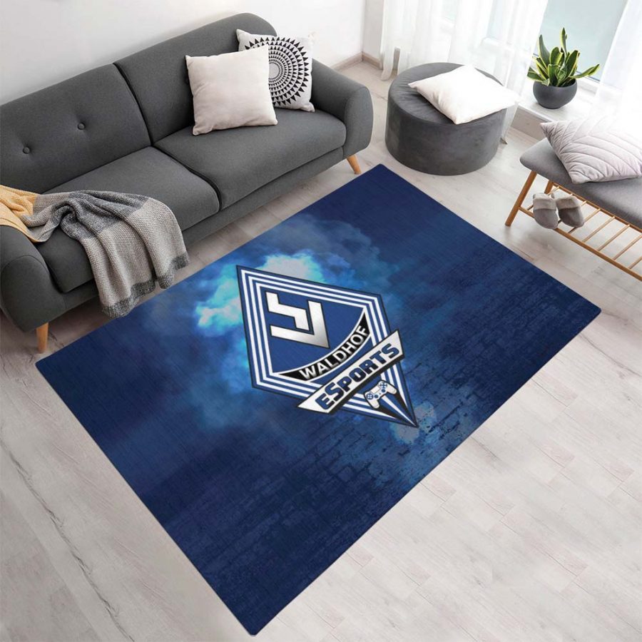 SV Waldhof Mannheim 07 schwarz blau Backsteinmauer SVW Teppich – Bild 2