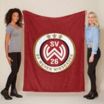 SV Wehen Wiesbaden roter Hintergrund Fleecedecke – Decke