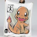 Glumanda Pokemon 1001 Decke – Fleecedecke