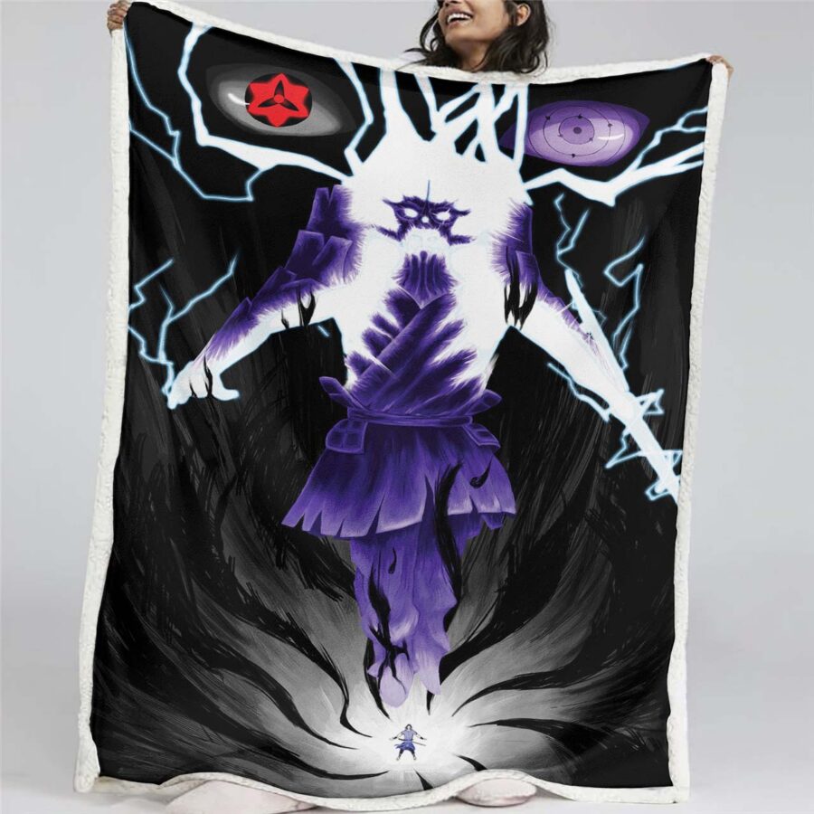 Sasuke Sharingan 05 Decke - Fleecedecke