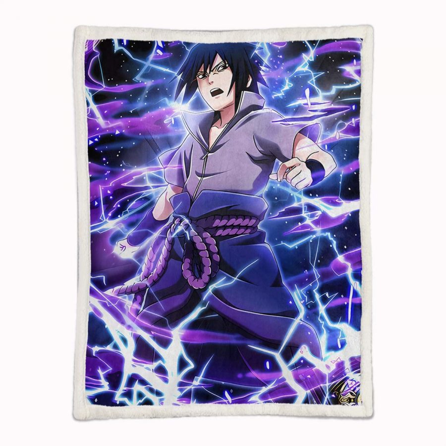Sasuke Sharingan 06 Decke - Fleecedecke – Bild 2