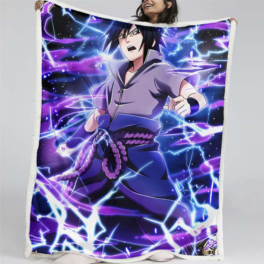 Sasuke Sharingan 06 Decke - Fleecedecke