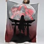 Sasuke Sharingan Blutmond 02 Decke – Fleecedecke