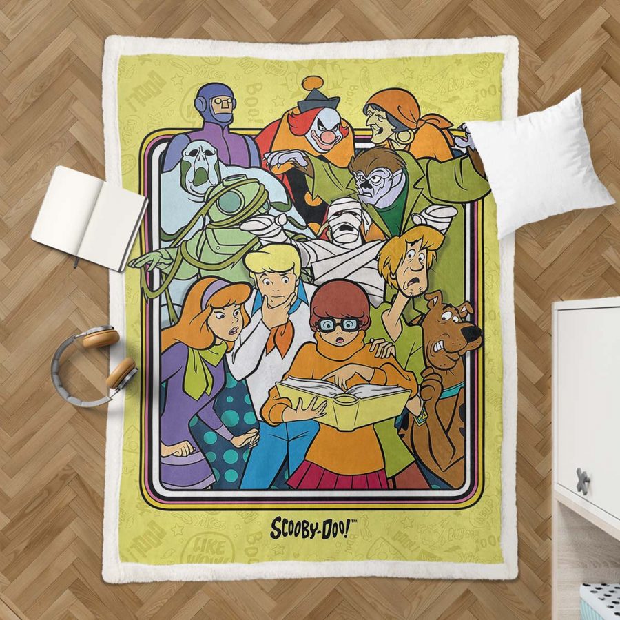 Scooby Doo Alle Charaktere 02 Decke - Fleecedecke – Bild 3