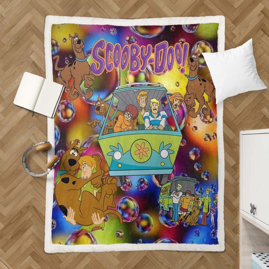 Scooby Doo Alle Charaktere 03 Decke - Fleecedecke – Bild 3