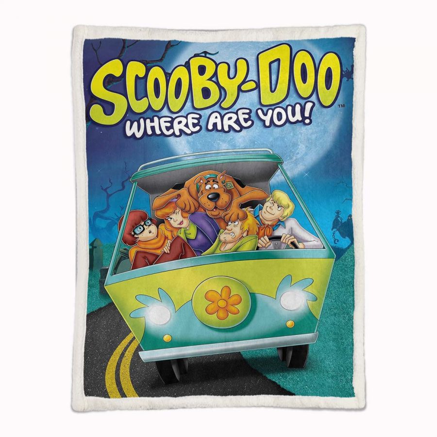 Scooby Doo Alle Charaktere im Auto Decke - Fleecedecke – Bild 2
