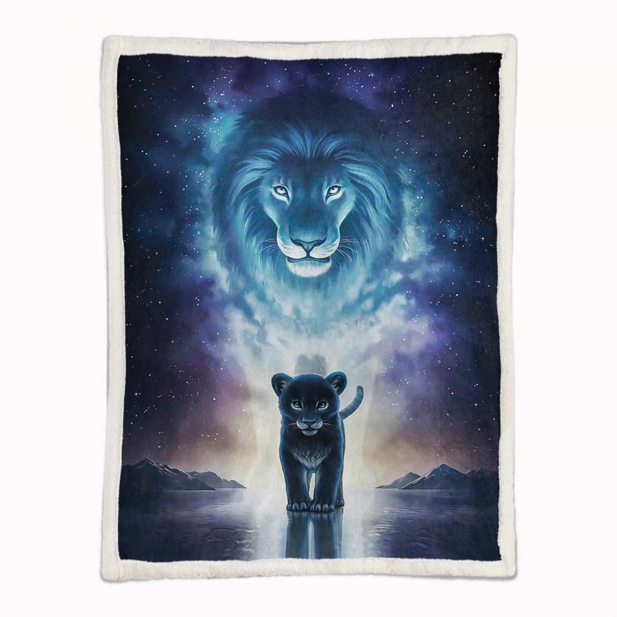 Simba König der Löwen 01 Decke - Fleecedecke – Bild 2
