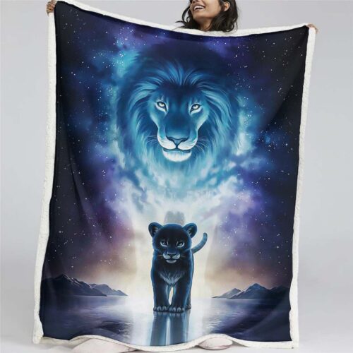 Simba König der Löwen 01 Decke - Fleecedecke