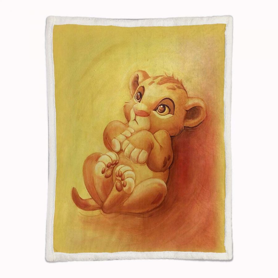 Simba König der Löwen 02 Decke - Fleecedecke – Bild 2