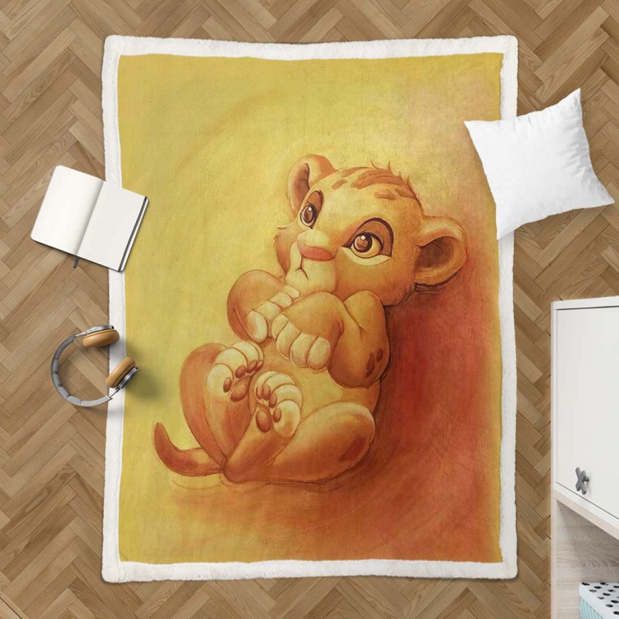 Simba König der Löwen 02 Decke - Fleecedecke – Bild 3