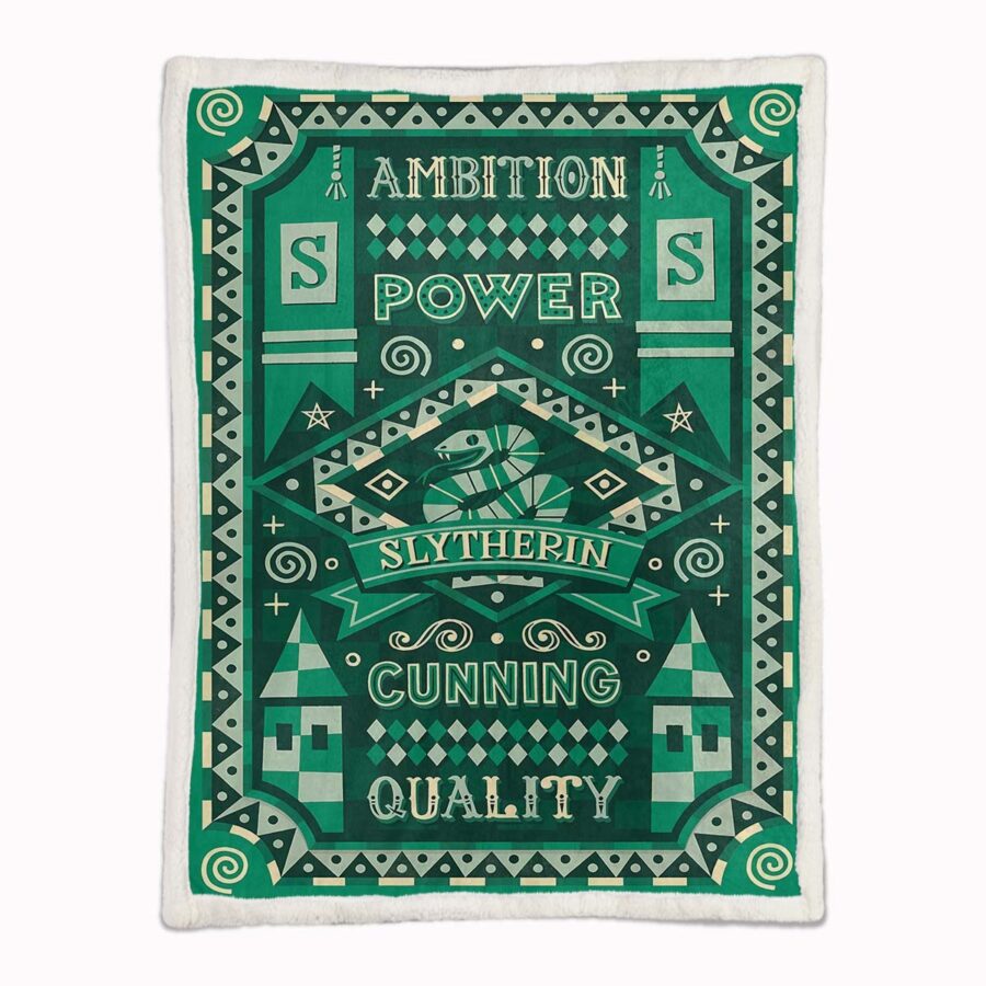Slytherin Harry Potter 01 Decke - Fleecedecke – Bild 2