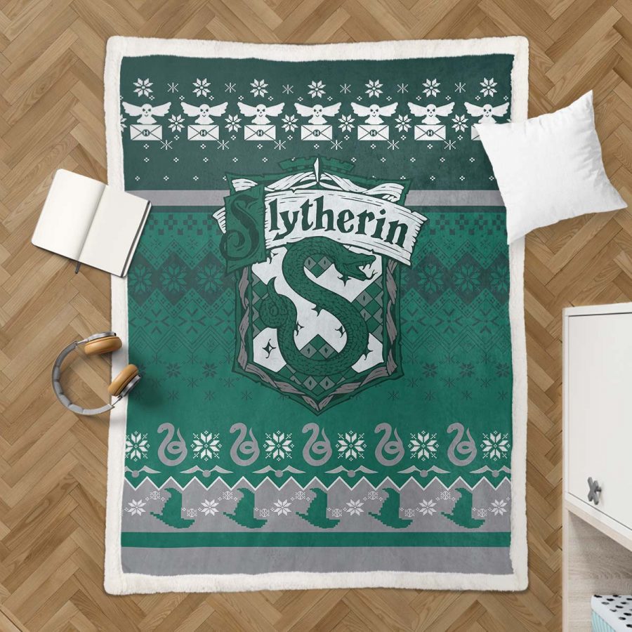 Slytherin Harry Potter 02 Decke - Fleecedecke – Bild 3