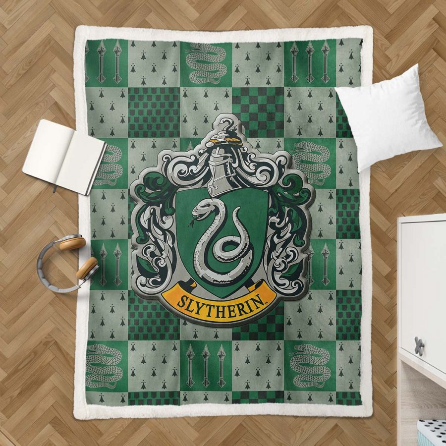 Slytherin Harry Potter 03 Decke - Fleecedecke – Bild 3