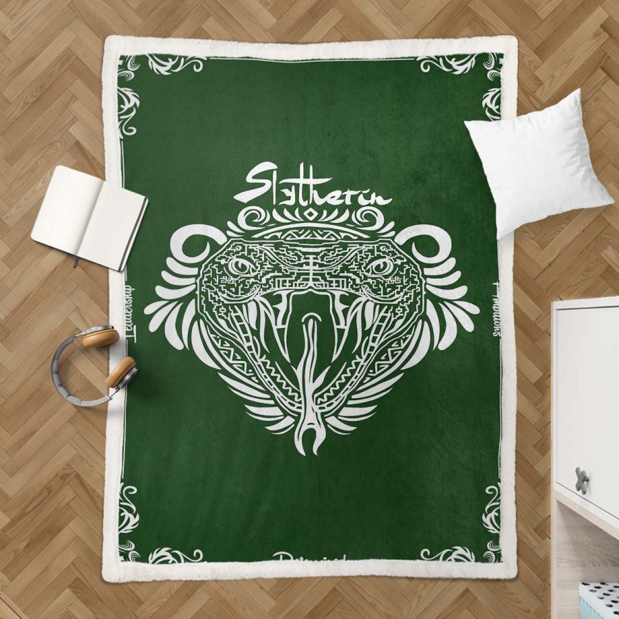 Slytherin Harry Potter 05 Decke - Fleecedecke – Bild 3