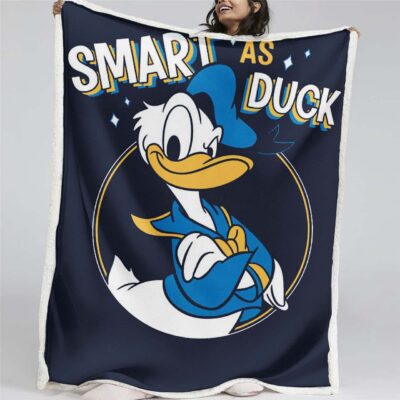 Schlau wie eine Ente Donald Duck Decke - Fleecedecke
