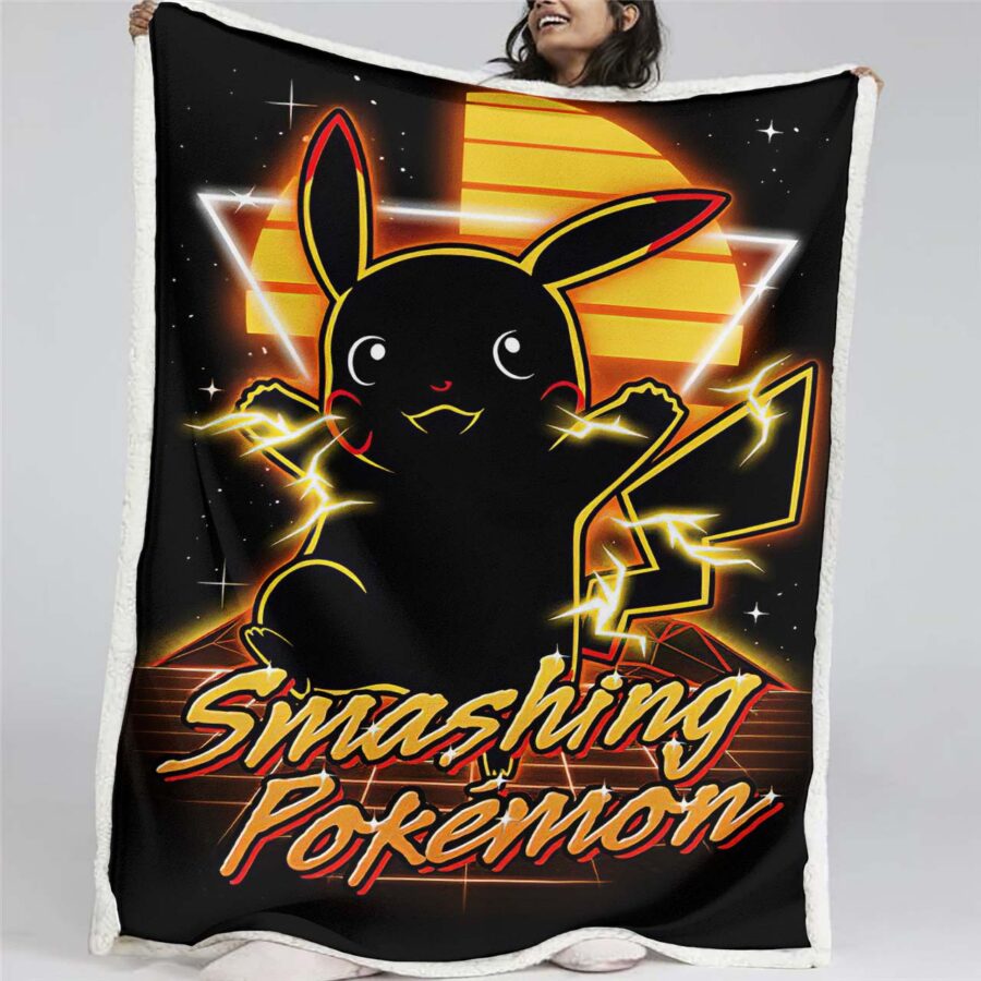 Pokémon zerschmettern Decke - Fleecedecke