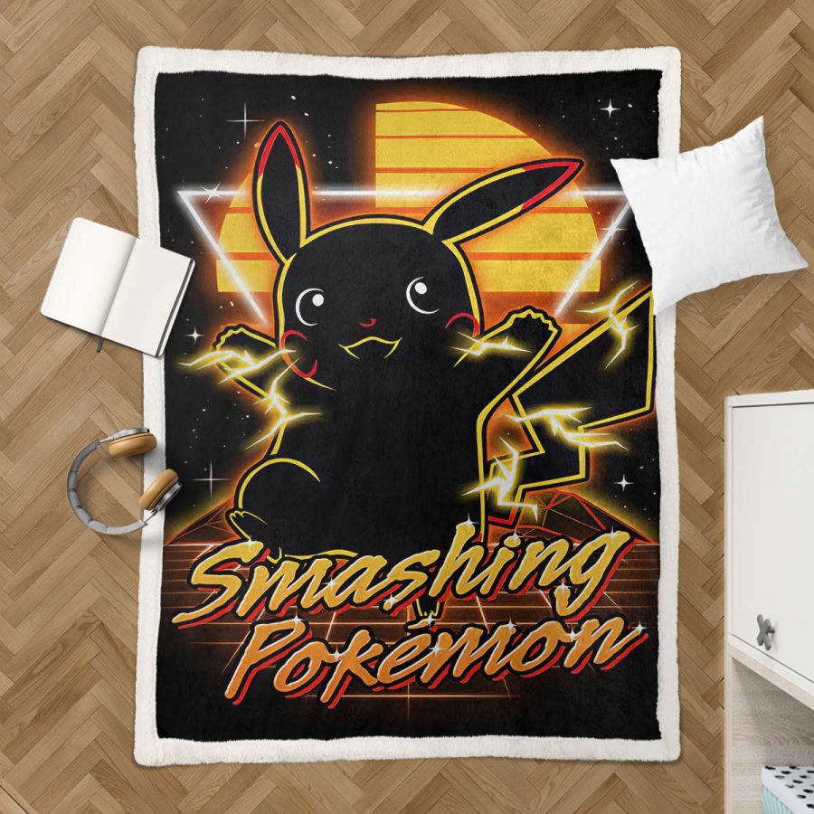Pokémon zerschmettern Decke - Fleecedecke – Bild 3