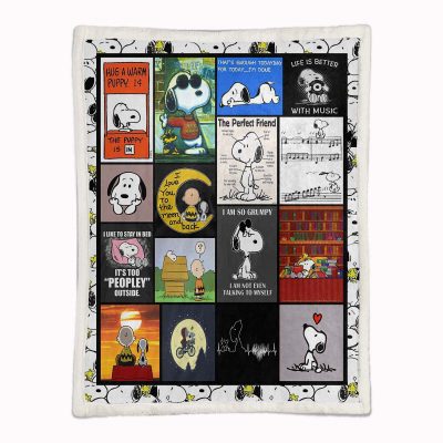 Alternative view of Snoopy Charaktere 01 Decke - Fleecedecke